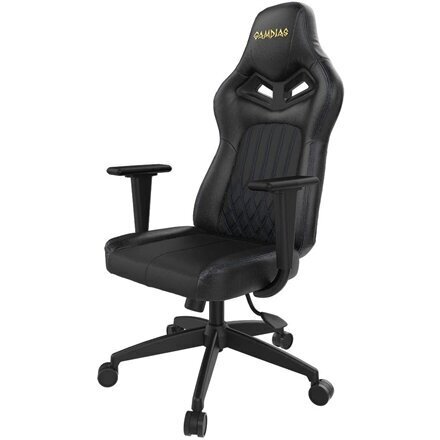 Gamdias Gaming chair, ZELUS E1 L, Black cena un informācija | Biroja krēsli | 220.lv