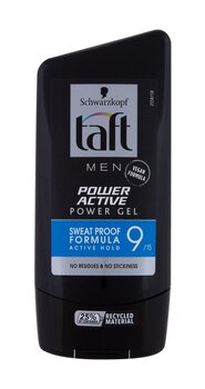 Schwarzkopf Taft Power Active matu želeja vīriešiem 150 ml cena un informācija | Matu veidošanas līdzekļi | 220.lv