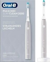 Электрическая зубная щетка Braun Oral-B Pulsonic Slim Clean 2000 цена и информация | Электрические зубные щетки | 220.lv