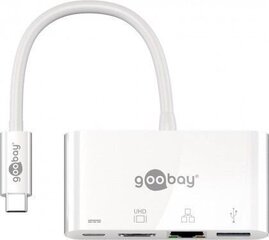 Адаптер Goobay USB-C Multiport Adapter (HDMI + E) цена и информация | Адаптеры и USB разветвители | 220.lv