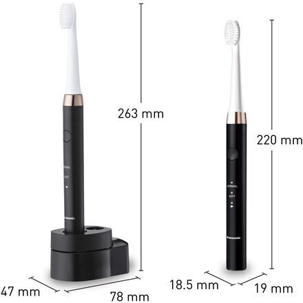 Panasonic Electric Toothbrush EW-DM81-K503 Rechargeable, For adults, Number of brush heads included 2, Number of teeth brushing цена и информация | Elektriskās zobu birstes | 220.lv