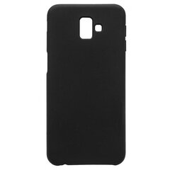 Aizmugurējais vāciņš Evelatus    Samsung    J6 Plus Silicone Case    Black cena un informācija | Telefonu vāciņi, maciņi | 220.lv