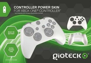 Gioteck Controller Power Skin with Built-In Battery - White (Xbox One) cena un informācija | Gaming aksesuāri | 220.lv