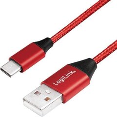 Logilink USB 2.0 Cable CU0148 1 m, Red, cena un informācija | Savienotājkabeļi | 220.lv