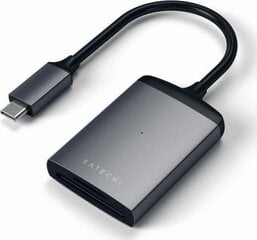 Satechi USB-C alumīnija atmiņas karšu lasītājs UHS-II Micro/SD цена и информация | Адаптеры и USB разветвители | 220.lv