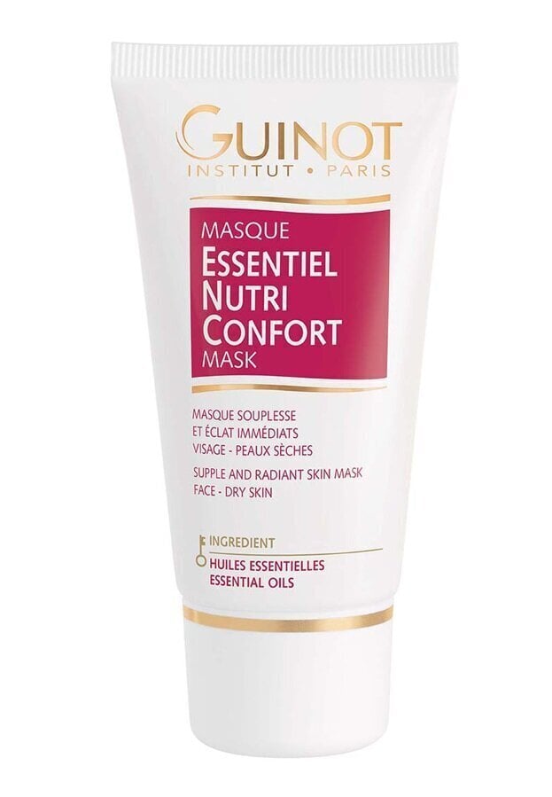 Izgaismojoša sejas maska ​​sausai ādai Guinot Essentiel Nutrition Confort 50 ml cena un informācija | Sejas maskas, acu maskas | 220.lv