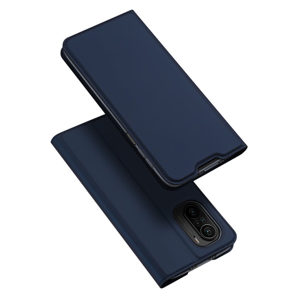 Dux Ducis Skin Pro Bookcase type case, paredzēts Xiaomi Redmi K40 Pro + / K40 Pro / K40 / Poco F3, zils cena un informācija | Telefonu vāciņi, maciņi | 220.lv