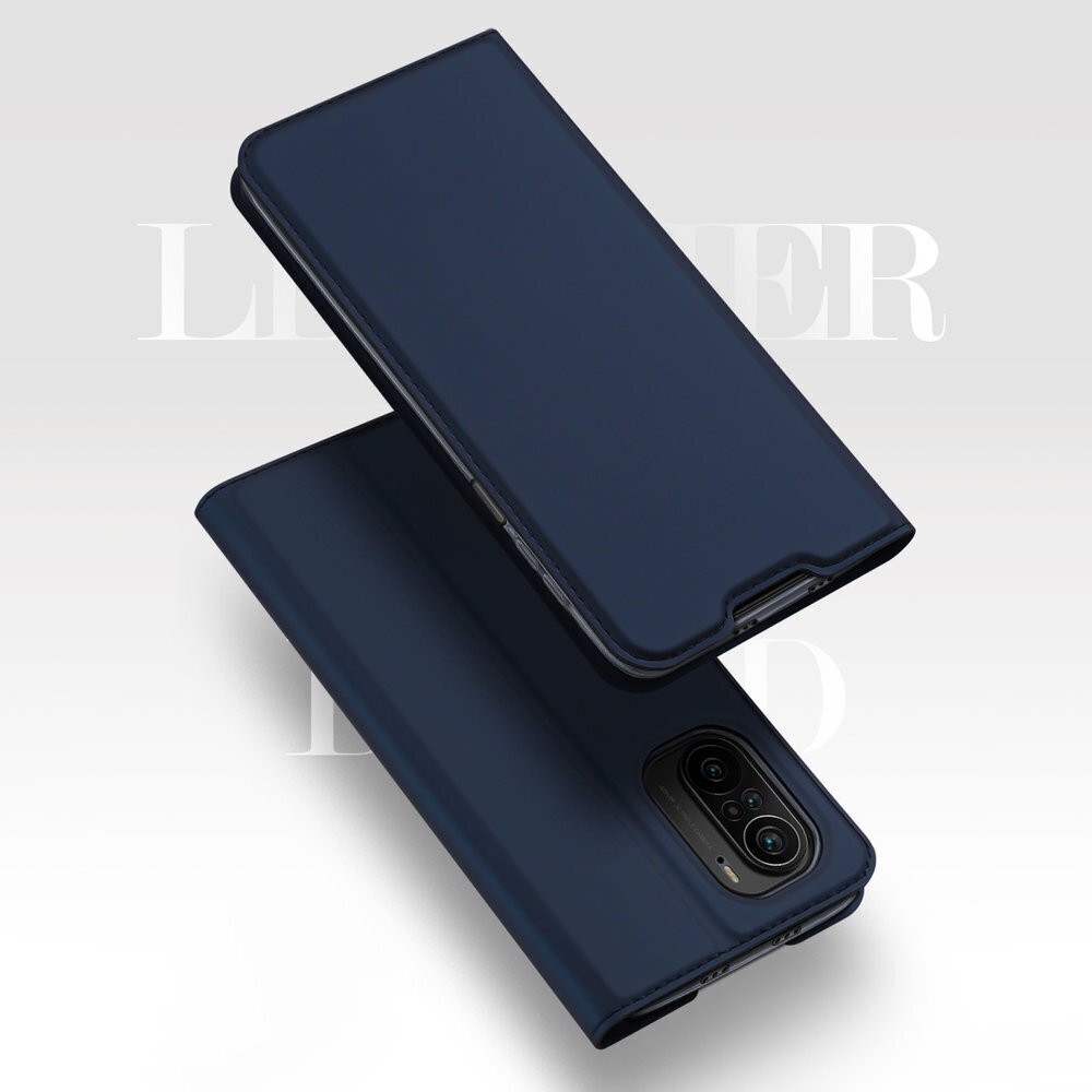 Dux Ducis Skin Pro Bookcase type case, paredzēts Xiaomi Redmi K40 Pro + / K40 Pro / K40 / Poco F3, zelta cena un informācija | Telefonu vāciņi, maciņi | 220.lv