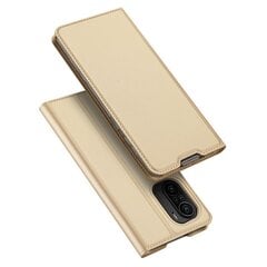 Dux Ducis Skin Pro Bookcase type case, paredzēts Xiaomi Redmi K40 Pro + / K40 Pro / K40 / Poco F3, zelta cena un informācija | Telefonu vāciņi, maciņi | 220.lv