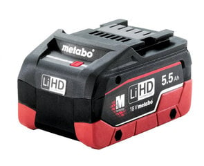 Metabo LiHD akumulators, 18V, 5.5Ah цена и информация | Шуруповерты, дрели | 220.lv