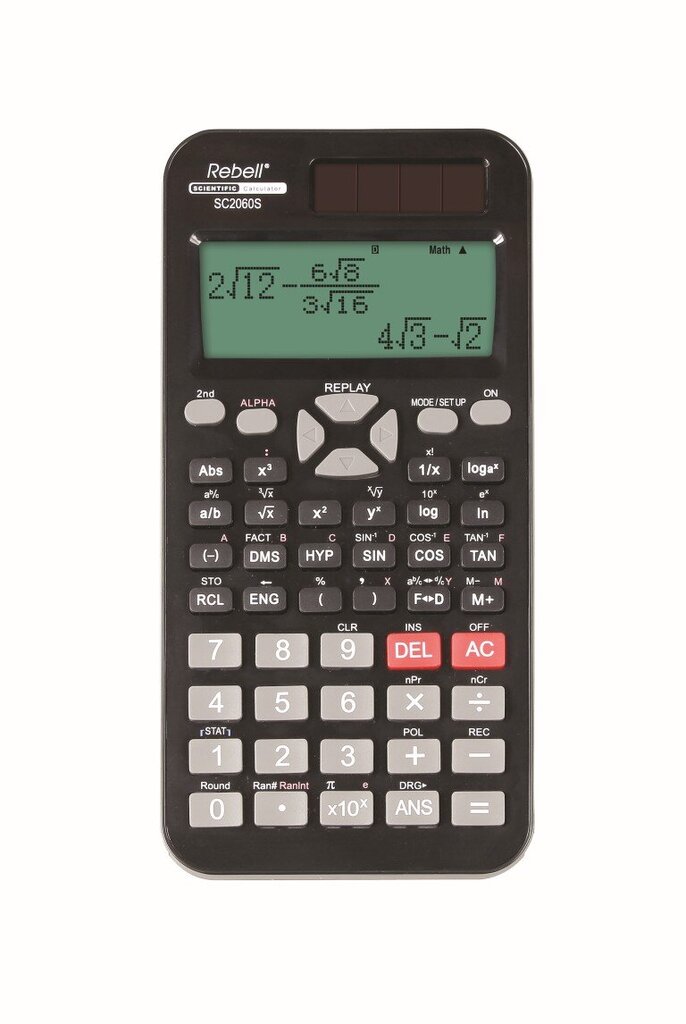Zinātniskais kalkulators Rebell SC2060S cena un informācija | Kancelejas preces | 220.lv