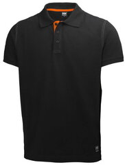 Helly Hansen WorkWear polo krekls Oxford, melns, XL cena un informācija | Darba apģērbi | 220.lv