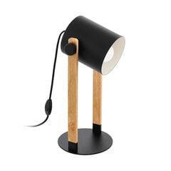 Galda lampa Hornwood, melnā krāsā/krēmkrāsā, max 60W E27 cena un informācija | Galda lampas | 220.lv