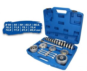 Komplekts riteņa gultņa noņemšanai 50-83,4 mm, Brilliant Tools cena un informācija | Rokas instrumenti | 220.lv