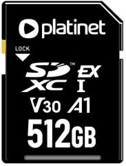 Platinet memory card SD Express 7.0 512GB PCIe Gen3 цена и информация | Карты памяти для фотоаппаратов | 220.lv