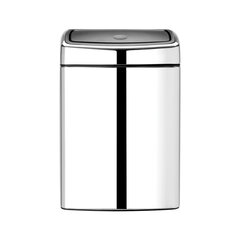 Brabantia Бак Touch Bin, 10Л - Brilliant Steel цена и информация | Мусорные баки | 220.lv