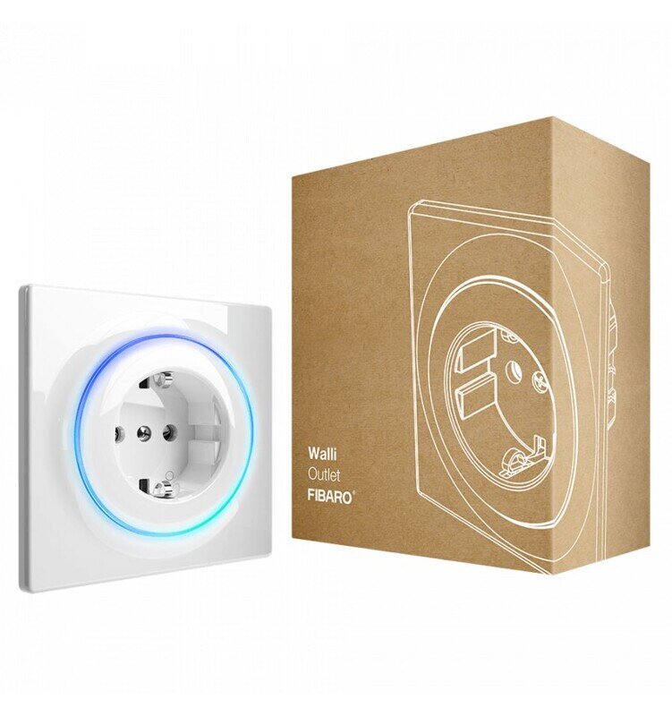 Fibaro Walli Outlet (type F) Z-Wave EU cena un informācija | Mājas drošība | 220.lv