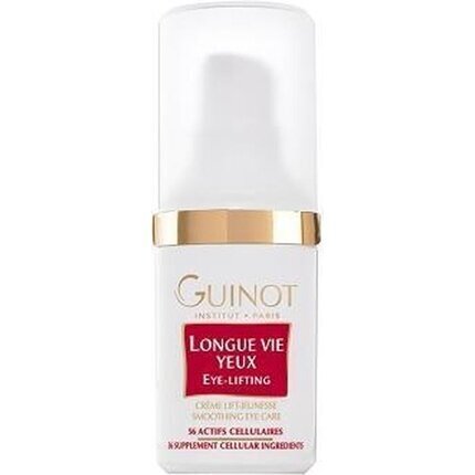 Liftinga efekta krēms ādai ap acīm Guinot Longue Vie 15 ml cena un informācija | Acu krēmi, serumi | 220.lv