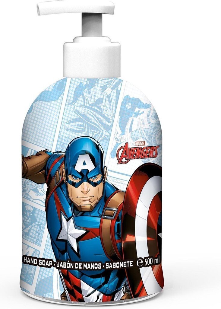 Šķidrās roku ziepes bērniem Captain America, 500 ml цена и информация | Bērnu kosmētika, līdzekļi jaunajām māmiņām | 220.lv