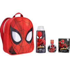 Komplekts zēniem Spider-Man: mugursoma + EDT 50 ml + dušas želeja 300 ml цена и информация | Духи для детей | 220.lv