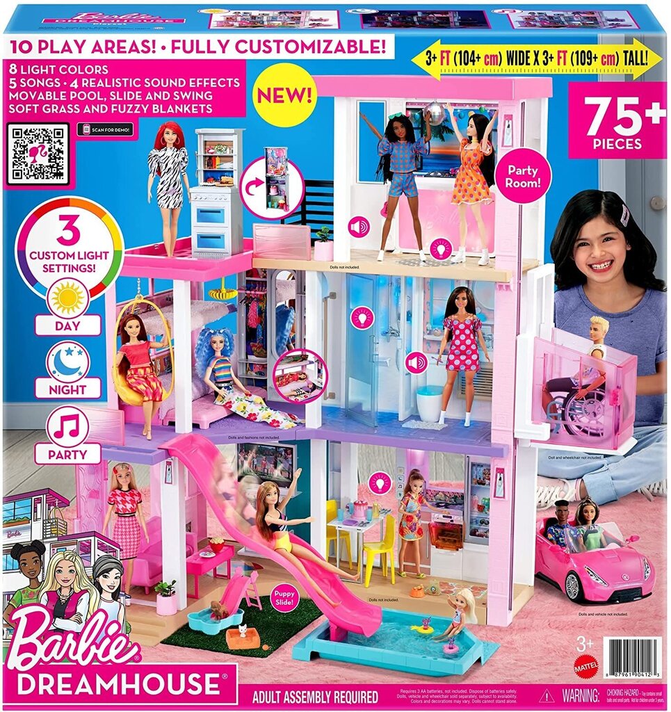 Barbie Dreamhouse Deluxe дом мечты с бассейном GRG93 цена | 220.lv