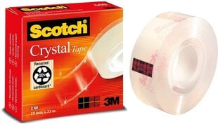 Līmlente SCOTCH CRISTAL CLEAR 600, 19 mm x 33 m цена и информация | Канцелярия | 220.lv