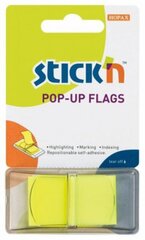 Līmējami indeksi STICK´N, 25x45 mm, dzelteni, 50 gab. цена и информация | Канцелярия | 220.lv