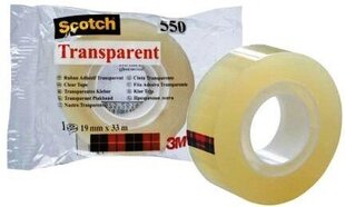 Līmlente SCOTCH 550, 19 mm x 33 m cena un informācija | Kancelejas preces | 220.lv