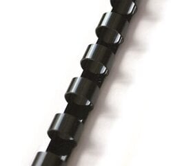 Пластиковые спирали для переплета, 10мм, 100шт, цвет черный цена и информация | Канцелярия | 220.lv