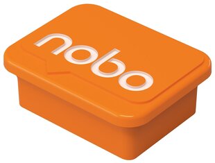 Magnēti NOBO, 18x22 mm, oranži, 4 gab. cena un informācija | Kancelejas preces | 220.lv