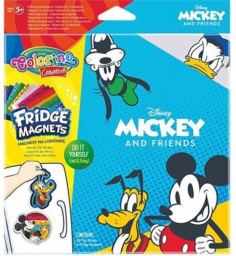 Magnētu radošais komplekts COLORINO Disney "Mickey" cena un informācija | Kancelejas preces | 220.lv