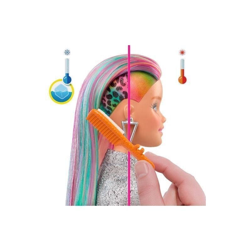 Lelle Barbie ar varavīksnes krāsas matiem cena un informācija | Rotaļlietas meitenēm | 220.lv