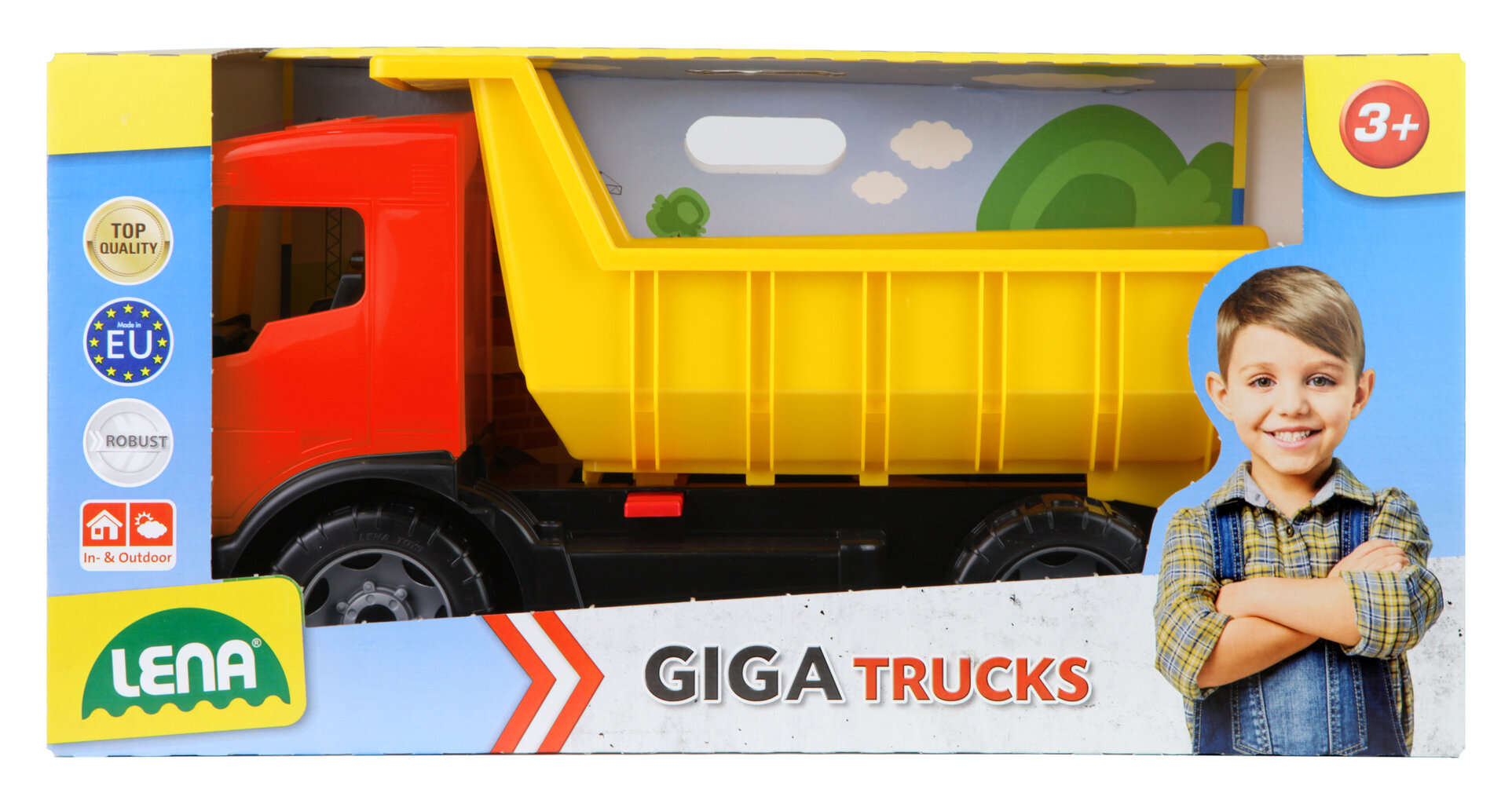 Rotaļu pašizgāzējs LENA Giga Trucks 62cm, 3+ cena un informācija | Rotaļlietas zēniem | 220.lv
