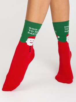комплект из 3 рождественских носков цена и информация | Женские носки | 220.lv