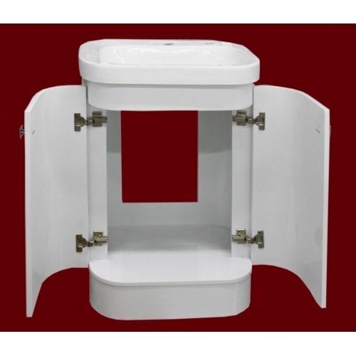 Vannas istabas skapītis ar izlietni 6003 C530, balts cena un informācija | Vannas istabas skapīši | 220.lv
