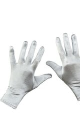 Серебряные перчатки, короткие цена и информация | Карнавальные костюмы, парики и маски | 220.lv