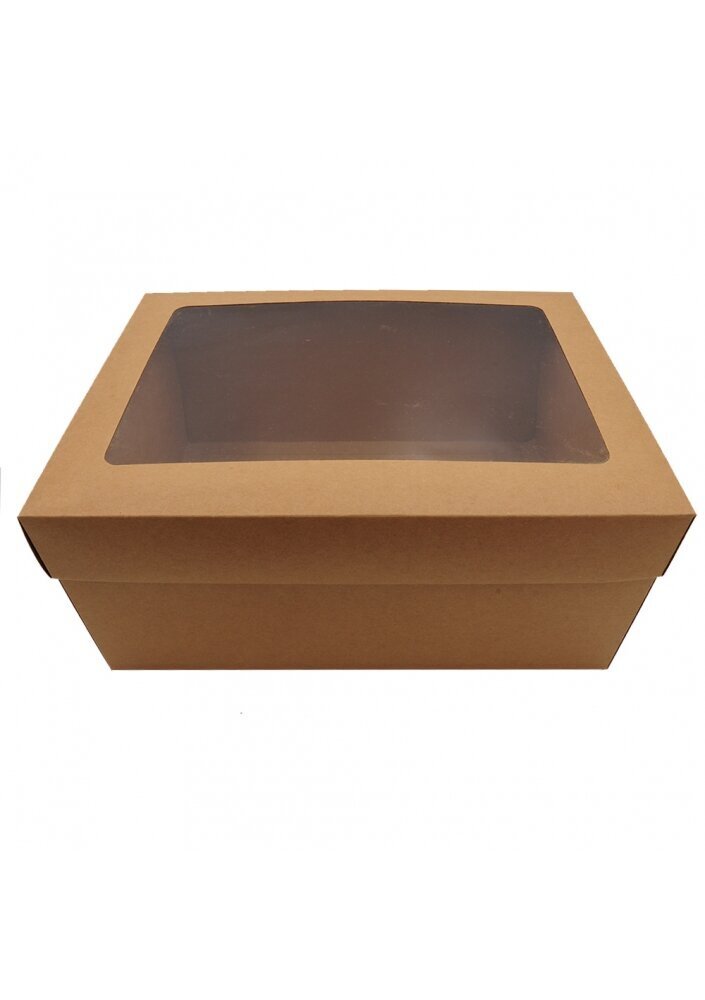 Dāvanu kaste ar lodziņu, 34 x 25 x 11 cm цена и информация | Dāvanu saiņošanas materiāli | 220.lv