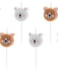 Свечки на день рождения Плюшевые мишки цена и информация | Праздничные декорации | 220.lv