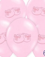 Baloni bērniem 30 cm 6 gab., rozā cena un informācija | Baloni | 220.lv