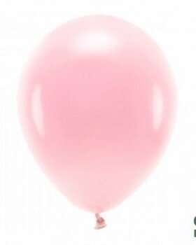 PartyDeco Baloni “Eko” 10 gab, 30 cm - pasteļa rozā cena un informācija | Baloni | 220.lv