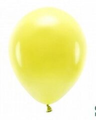 Эко воздушные шарики 30 см 10 шт, желтые цена и информация | Шарики | 220.lv
