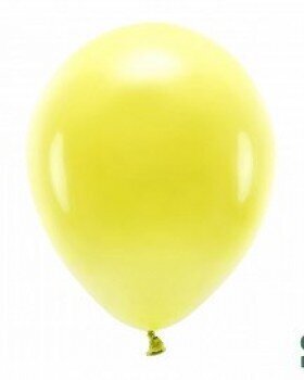 Eko baloni, 30 cm, 10 gab., dzelteni цена и информация | Baloni | 220.lv