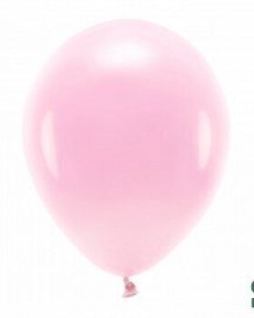 Eko baloni, 30 cm 10 gab., gaiši rozā цена и информация | Baloni | 220.lv
