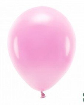 Eko baloni, 30 cm, 10 gab., tumši rozā cena un informācija | Baloni | 220.lv