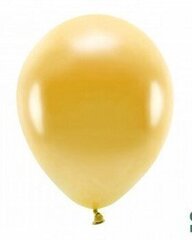Eko baloni, 30 cm, 10 gab., tumši zeltaini/spīdīgi cena un informācija | Baloni | 220.lv