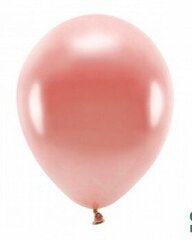 Eko baloni, 30 cm, 10 gab., zeltaini brūni/spīdīgi cena un informācija | Baloni | 220.lv