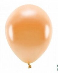 Эко воздушные шары 30 см 10 шт, оранжевые блестящие цена и информация | Шары | 220.lv