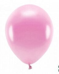 Eko baloni, 30 cm, 10 gab., spīdīgi rozā cena un informācija | Baloni | 220.lv