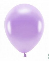 Eko baloni, 30 cm, 10 gab., violeti/spīdīgi cena un informācija | Baloni | 220.lv