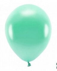 Eko baloni, 30 cm, 10 gab., spīdīgi/zaļi cena un informācija | Baloni | 220.lv